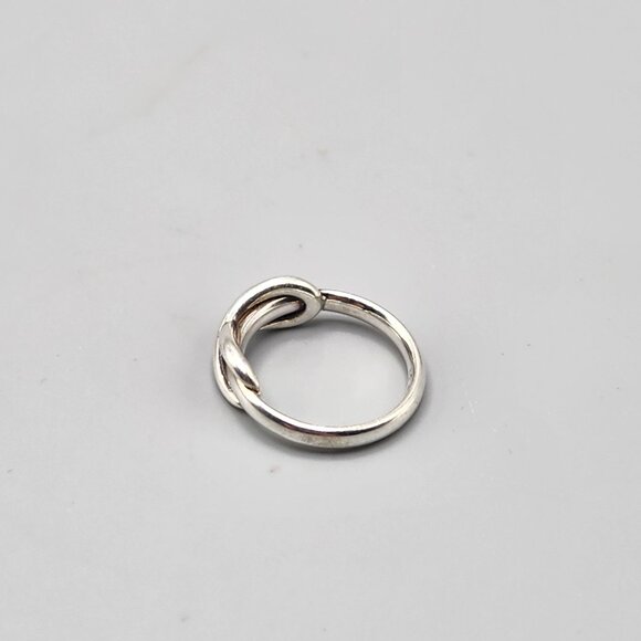 Tiffany & Co. Sterling Silver Infinity Ring Size 4 - Picture 3 of 7